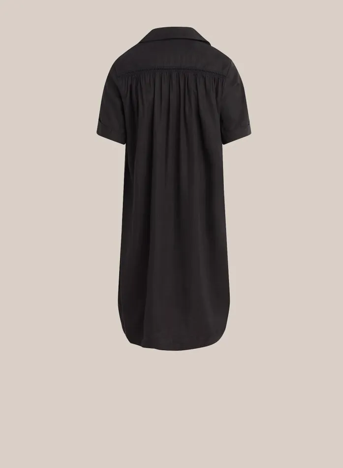 Bella Dahl Ladder Trim Shirt Dress 8211 Black Women Mini Dresses Bella Dahl Ladder Trim Shirt Dress 8211 Black Women Mini Dresses