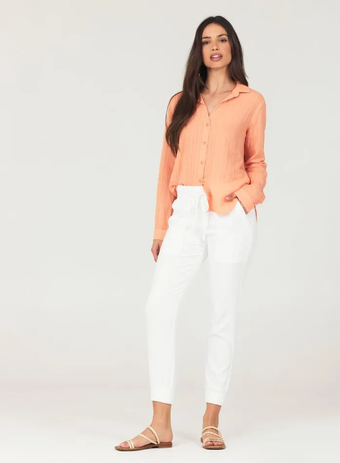 Bella Dahl Pocket Jogger 8211 White Women Joggers Bella Dahl Pocket Jogger 8211 White Women Joggers