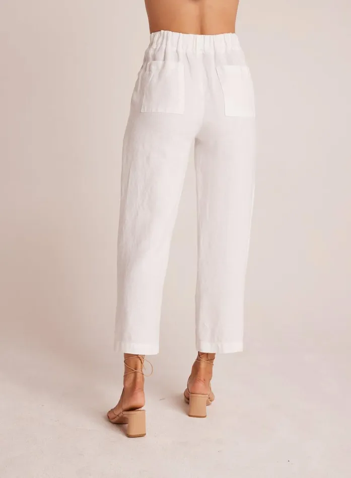 Bella Dahl Relaxed Pleat Front Trouser 8211 White Women Pants Bella Dahl Relaxed Pleat Front Trouser 8211 White Women Pants