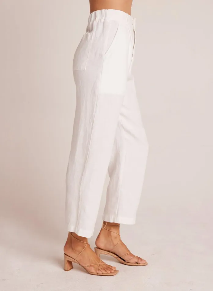 Bella Dahl Relaxed Pleat Front Trouser 8211 White Women Pants Bella Dahl Relaxed Pleat Front Trouser 8211 White Women Pants