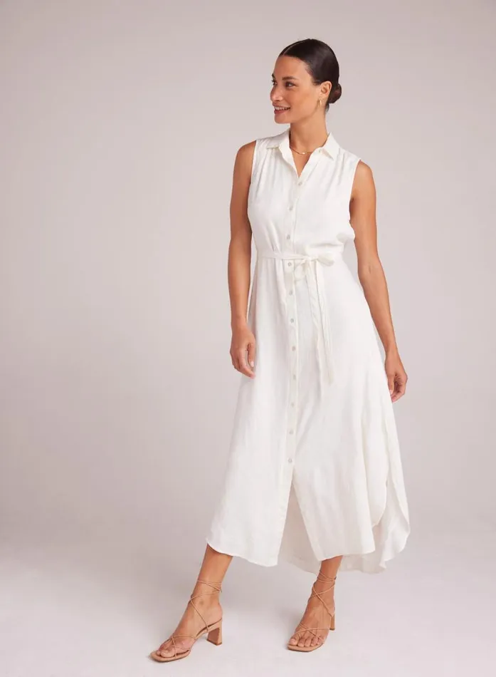 Bella Dahl Sleeveless Shirred Maxi Dress 8211 Off White Women Maxi Dresses