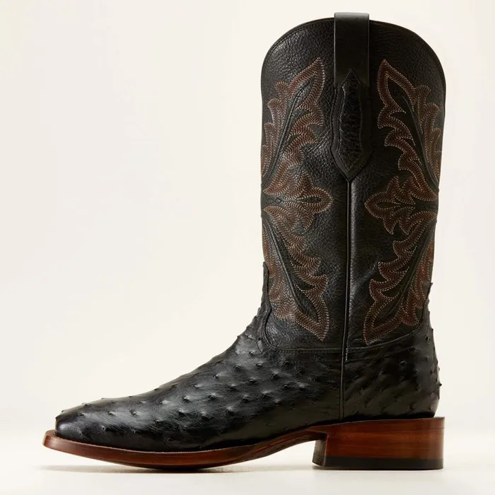 Bench Made Bassett Western Boot Black Full Quill Ostrich Men Ariat Western Boots Bench Made Bassett Western Boot Black Full Quill Ostrich Men Ariat Western Boots