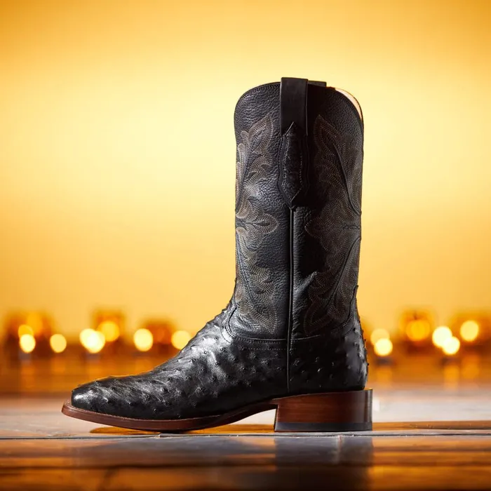Bench Made Bassett Western Boot Black Full Quill Ostrich Men Ariat Western Boots Bench Made Bassett Western Boot Black Full Quill Ostrich Men Ariat Western Boots