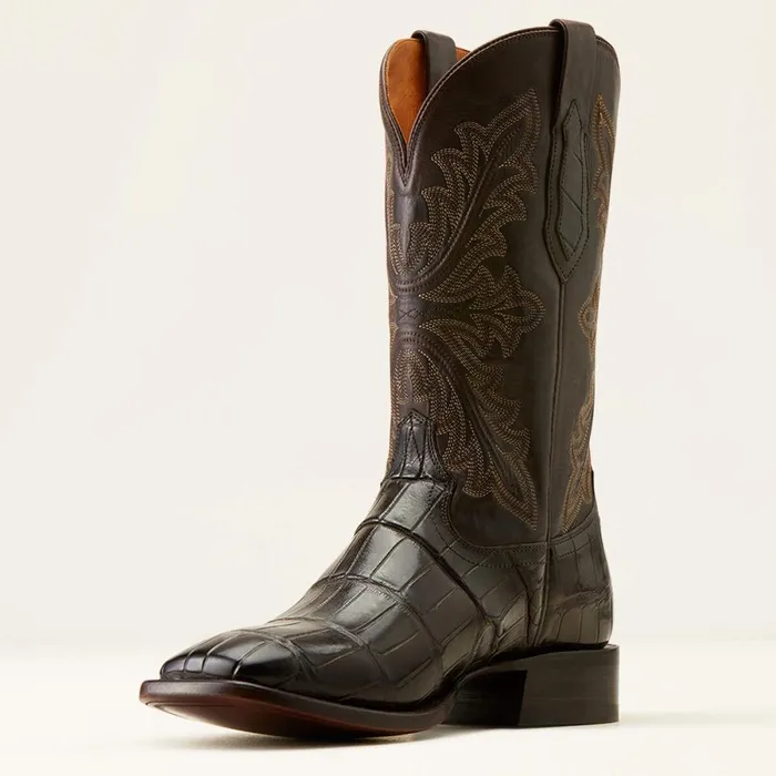 Bench Made Bassett Western Boot Hickory American Alligator Tail Men Ariat Western Boots Bench Made Bassett Western Boot Hickory American Alligator Tail Men Ariat Western Boots