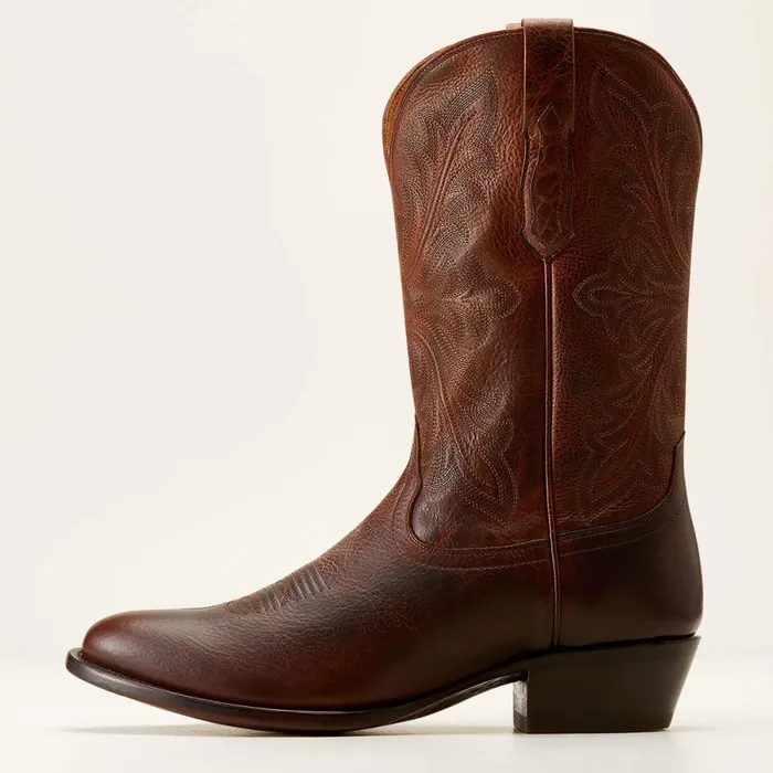 Bench Made James Western Boot Saddle Brown Bison Men Ariat Western Boots