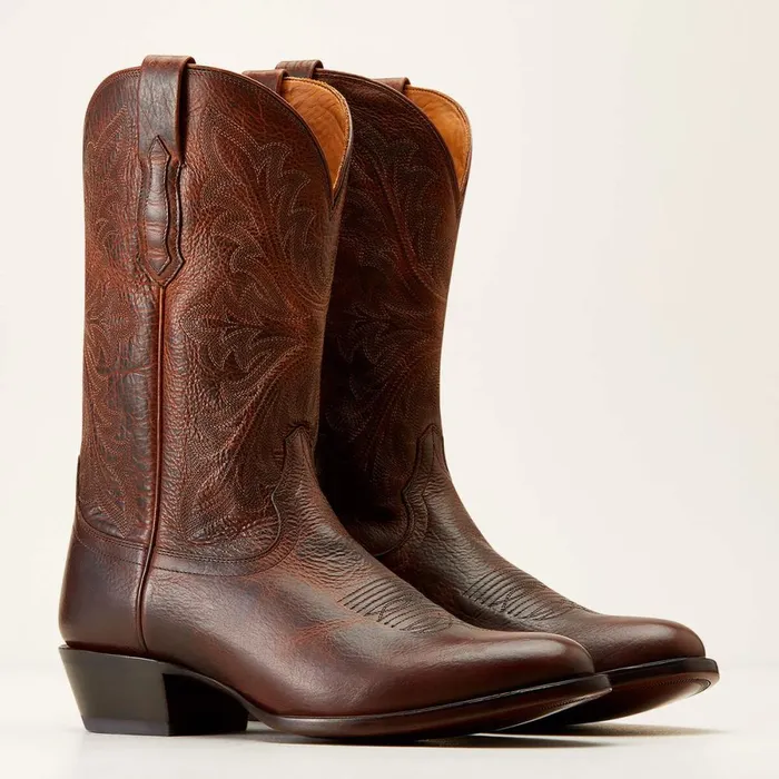 Bench Made James Western Boot Saddle Brown Bison Men Ariat Western Boots