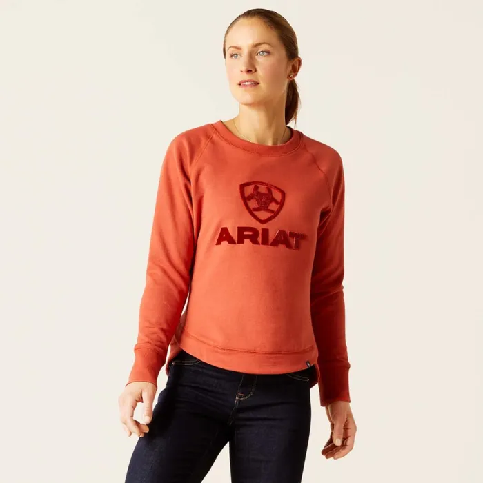 Benicia Sweatshirt Burnt Brick Women Ariat Sweatshirts and Hoodies
