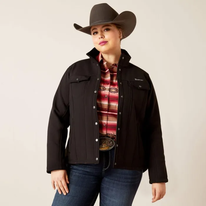 Berber Back Softshell Jacket Black Women Ariat Jackets and Vests Berber Back Softshell Jacket Black Women Ariat Jackets and Vests
