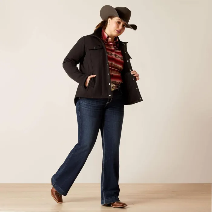 Berber Back Softshell Jacket Black Women Ariat Jackets and Vests Berber Back Softshell Jacket Black Women Ariat Jackets and Vests