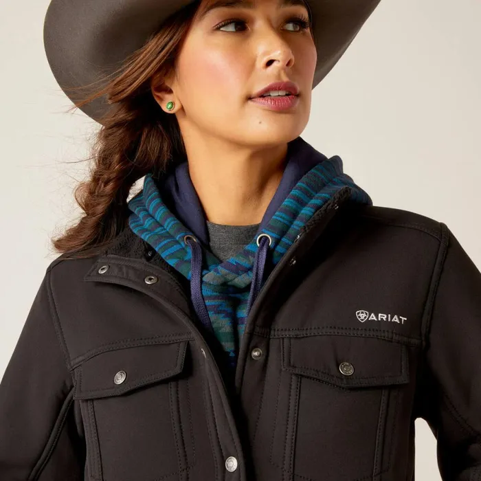 Berber Back Softshell Jacket Black Women Ariat Jackets and Vests Berber Back Softshell Jacket Black Women Ariat Jackets and Vests
