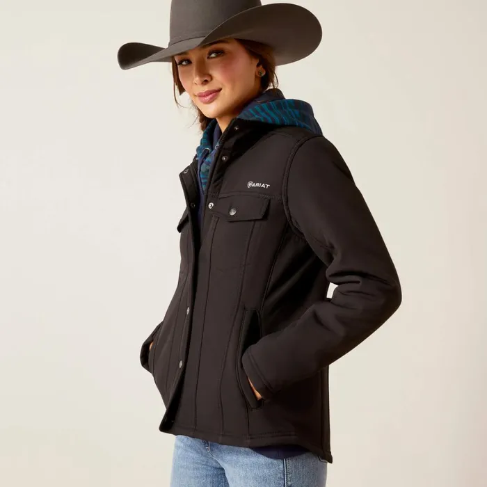 Berber Back Softshell Jacket Black Women Ariat Jackets and Vests Berber Back Softshell Jacket Black Women Ariat Jackets and Vests