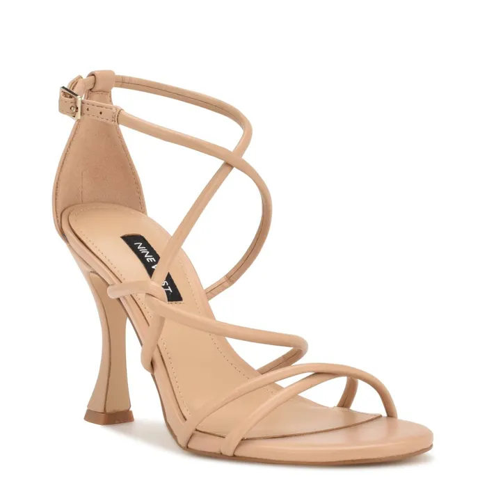 Besasy Strappy Heeled Sandals Warm Blush Women Nine West Sandals Besasy Strappy Heeled Sandals Warm Blush Women Nine West Sandals