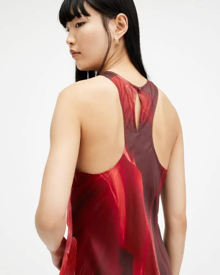 Betina Slim Racer Neck Arches Maxi Dress Canyon Purple Women AllSaints Dresses Betina Slim Racer Neck Arches Maxi Dress Canyon Purple Women AllSaints Dresses