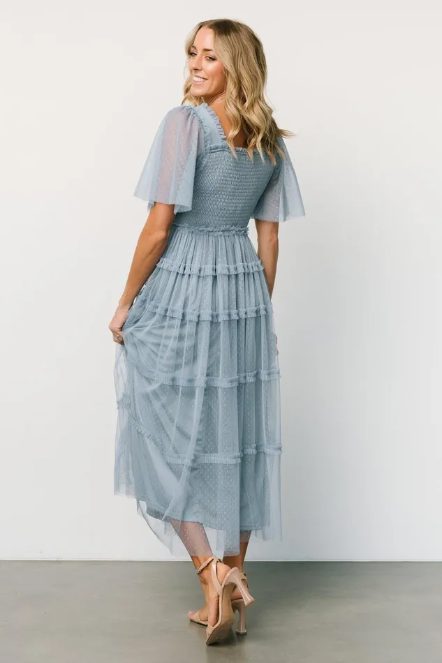 Bexley Tulle Dress Dusty Blue Women Baltic Born Tulle Styles
