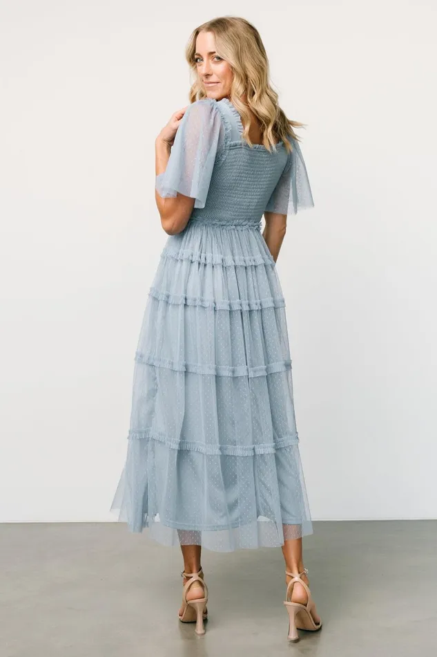 Bexley Tulle Dress Dusty Blue Women Baltic Born Tulle Styles