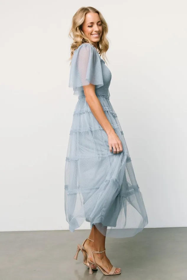 Bexley Tulle Dress Dusty Blue Women Baltic Born Tulle Styles
