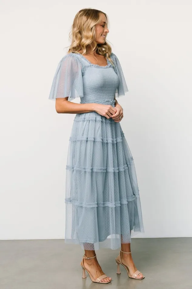 Bexley Tulle Dress Dusty Blue Women Baltic Born Tulle Styles
