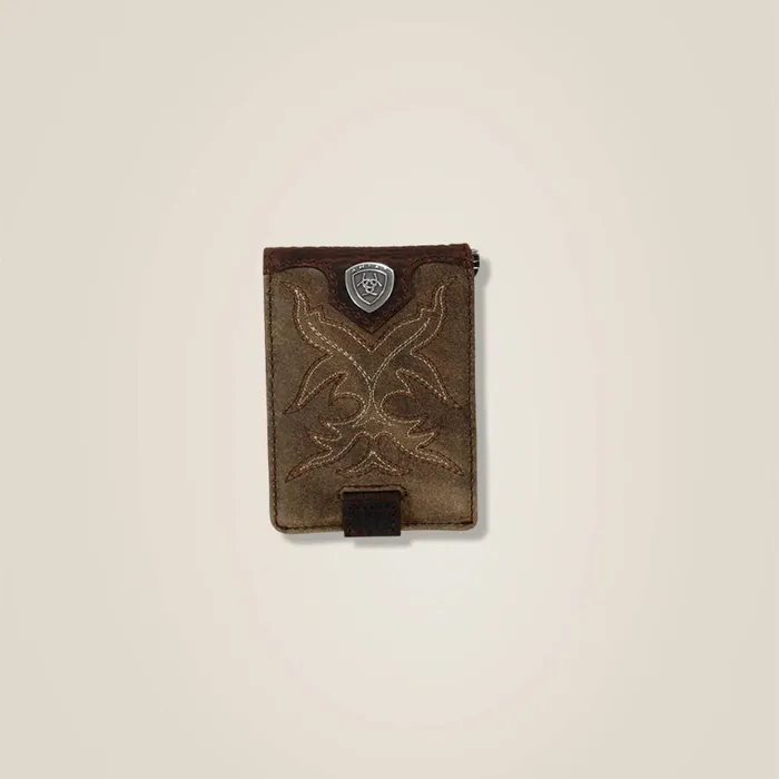Bifold Wallet Shaft Stich Medium Brown Men Ariat Bags and Wallets