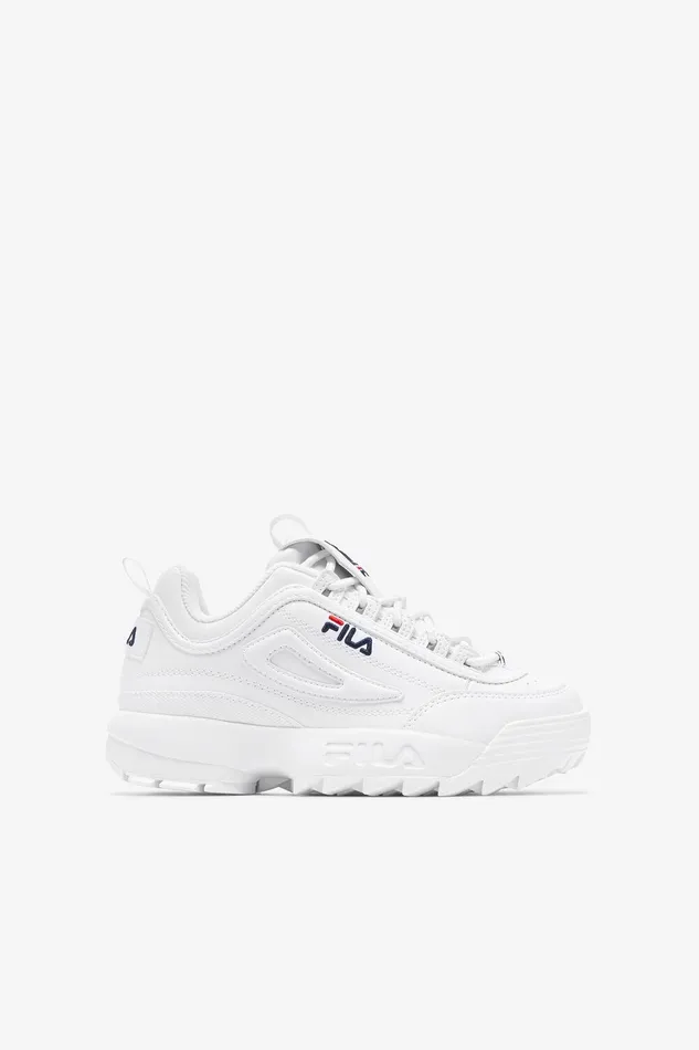 Big Kids 357 Kids Fila Kids039 Disruptor 2 111 White Peacoat Red