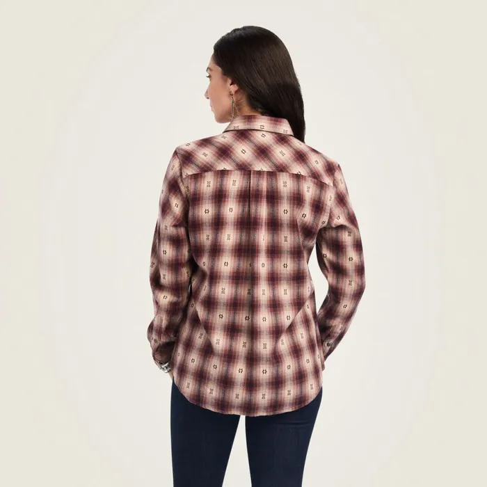 Billie Jean Shirt Nostalgia Rose Dobby Plaid Women Ariat TShirts and Tops