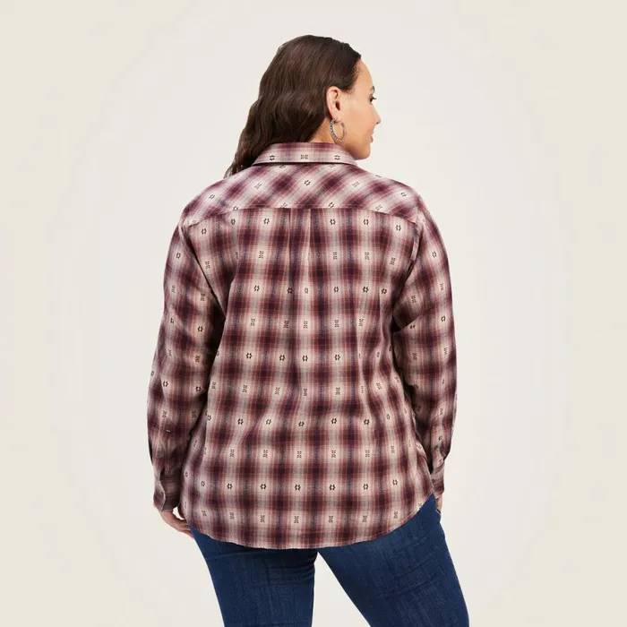 Billie Jean Shirt Nostalgia Rose Dobby Plaid Women Ariat TShirts and Tops