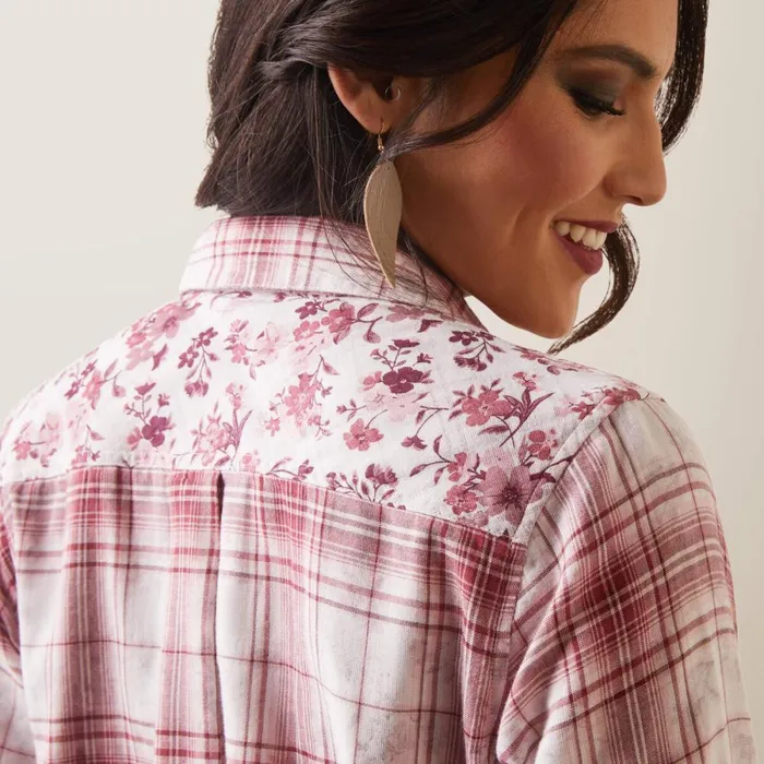 Billie Jean Shirt Willa Plaid Floral Women Ariat TShirts and Tops Billie Jean Shirt Willa Plaid Floral Women Ariat TShirts and Tops