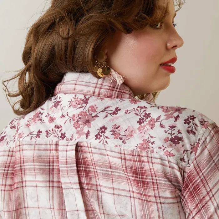 Billie Jean Shirt Willa Plaid Floral Women Ariat TShirts and Tops Billie Jean Shirt Willa Plaid Floral Women Ariat TShirts and Tops
