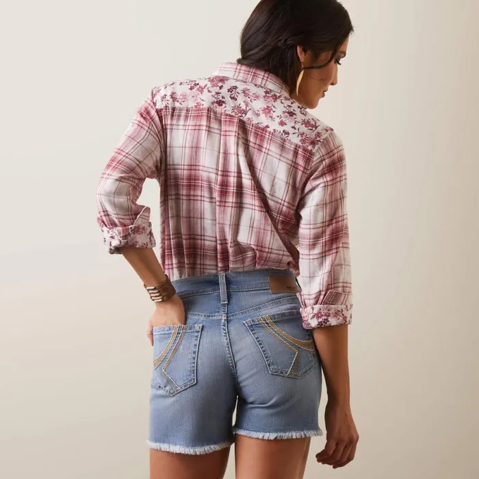 Billie Jean Shirt Willa Plaid Floral Women Ariat TShirts and Tops Billie Jean Shirt Willa Plaid Floral Women Ariat TShirts and Tops