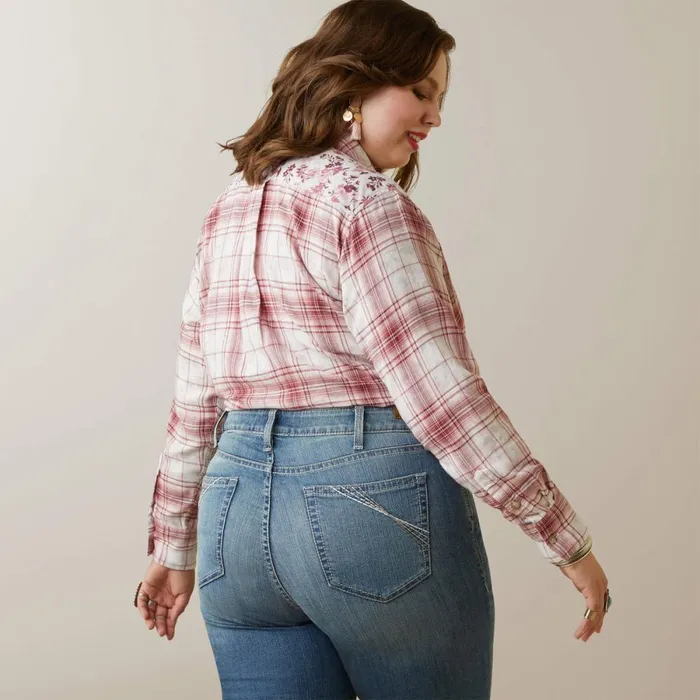 Billie Jean Shirt Willa Plaid Floral Women Ariat TShirts and Tops Billie Jean Shirt Willa Plaid Floral Women Ariat TShirts and Tops