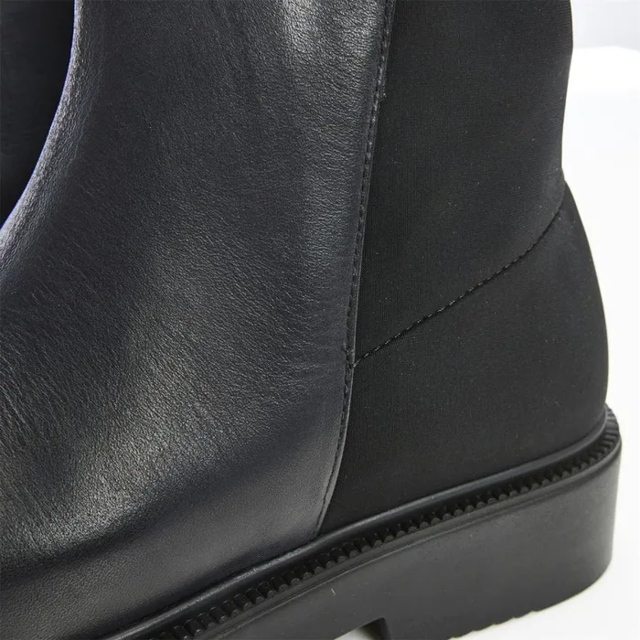 Black Boots Women Moda In Pelle Bsoleful B City Black Leather