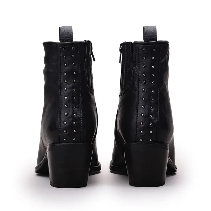 Black Boots Women Moda In Pelle Maevie Black Leather