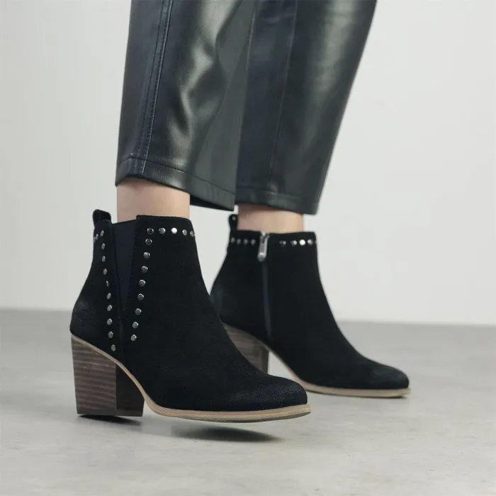 Black Boots Women Moda In Pelle Ohad Black Suede