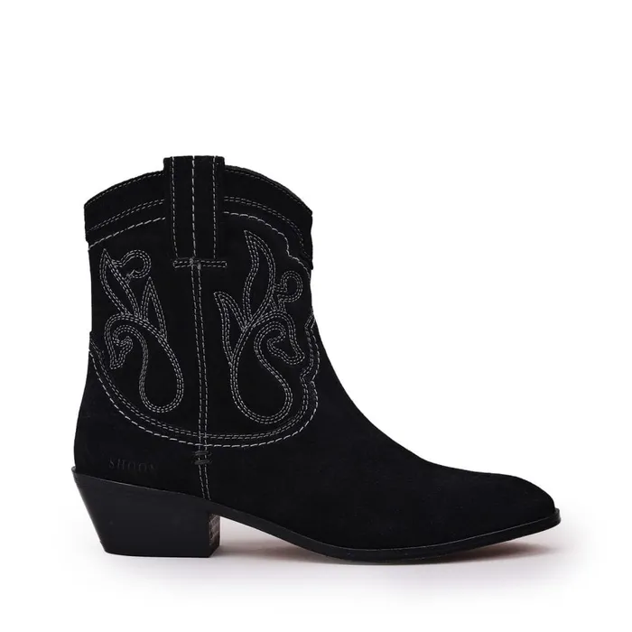 Black Boots Women Moda In Pelle Shoon Sh Linus Black Suede