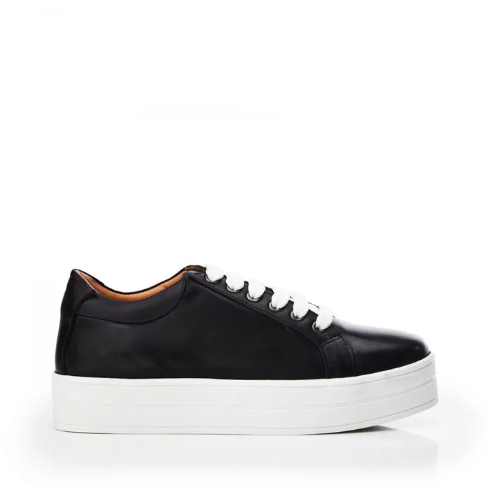 Black Trainers Women Moda In Pelle Bsoleful BKendall Black Leather