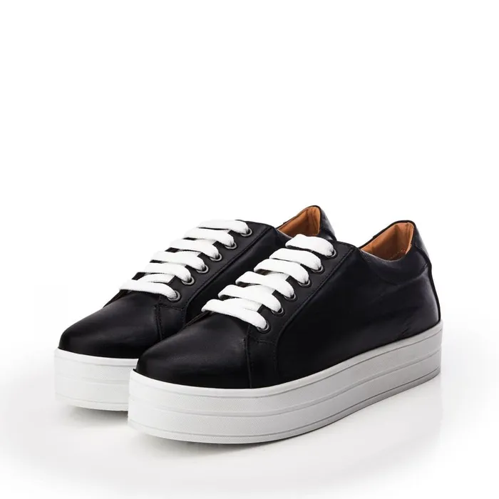 Black Trainers Women Moda In Pelle Bsoleful BKendall Black Leather