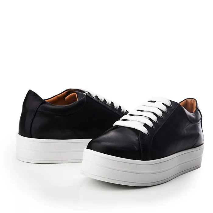 Black Trainers Women Moda In Pelle Bsoleful BKendall Black Leather