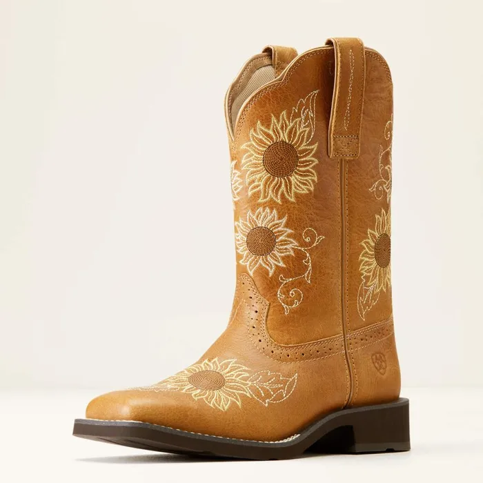 Blossom Western Boot Sanded Tan Women Ariat Western Boots