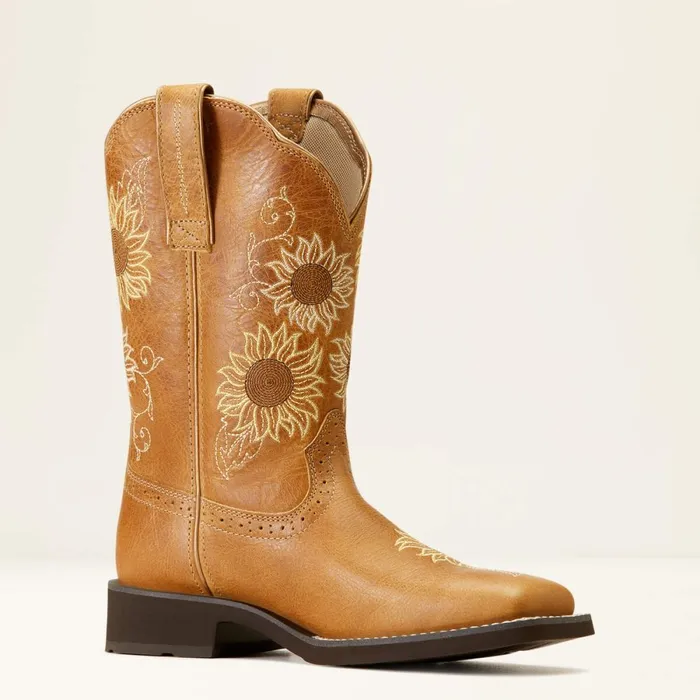 Blossom Western Boot Sanded Tan Women Ariat Western Boots Blossom Western Boot Sanded Tan Women Ariat Western Boots