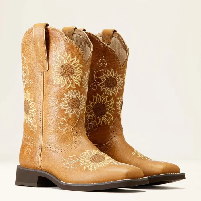 Blossom Western Boot Sanded Tan Women Ariat Western Boots Blossom Western Boot Sanded Tan Women Ariat Western Boots