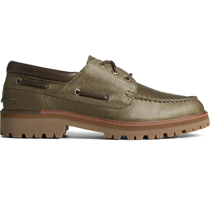 Boat Shoes Men Sperry Authentic Original Lug 3Eye Boat Shoe Olive