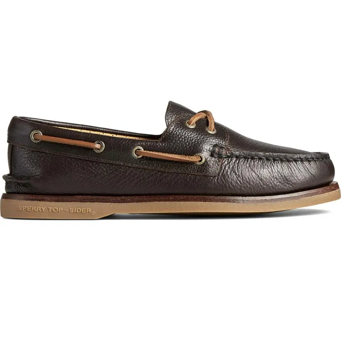 Boat Shoes Men Sperry Gold Cup Authentic Original Tumbled Boat Shoe Brown