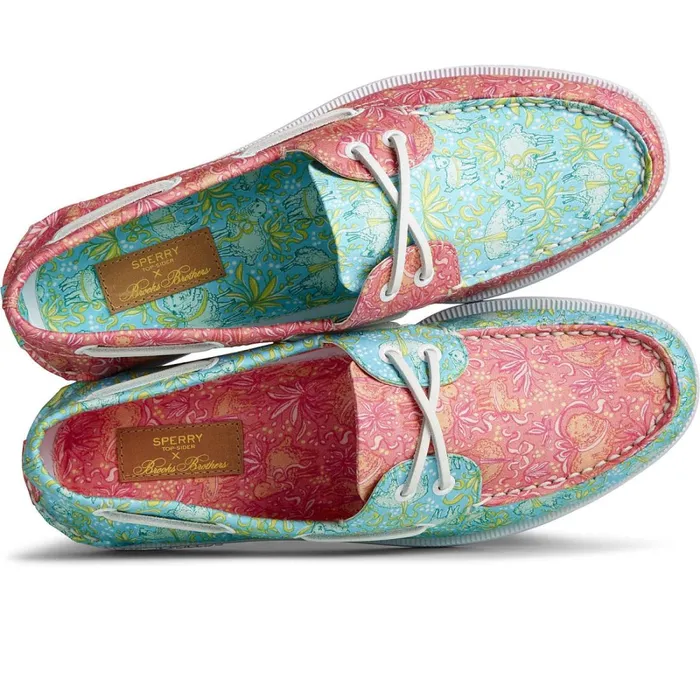 Boat Shoes Men Sperry Sperry X Brooks Brothers Authentic Original Boat Shoe Pink Multi Boat Shoes Men Sperry Sperry X Brooks Brothers Authentic Original Boat Shoe Pink Multi