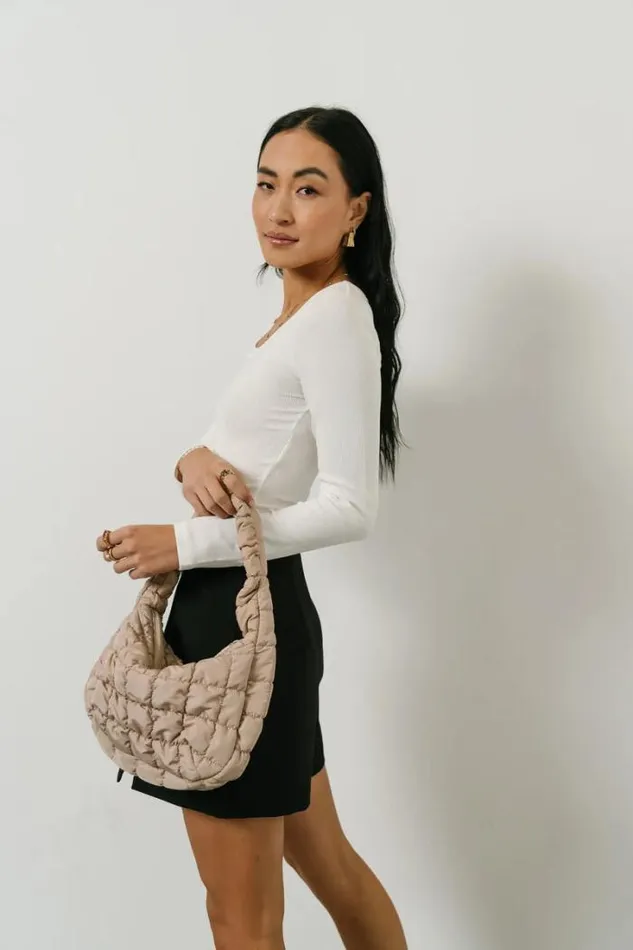 Bohme Bags Julia Quilted Bag In Beige Beige 8211 Women Bohme Bags Julia Quilted Bag In Beige Beige 8211 Women