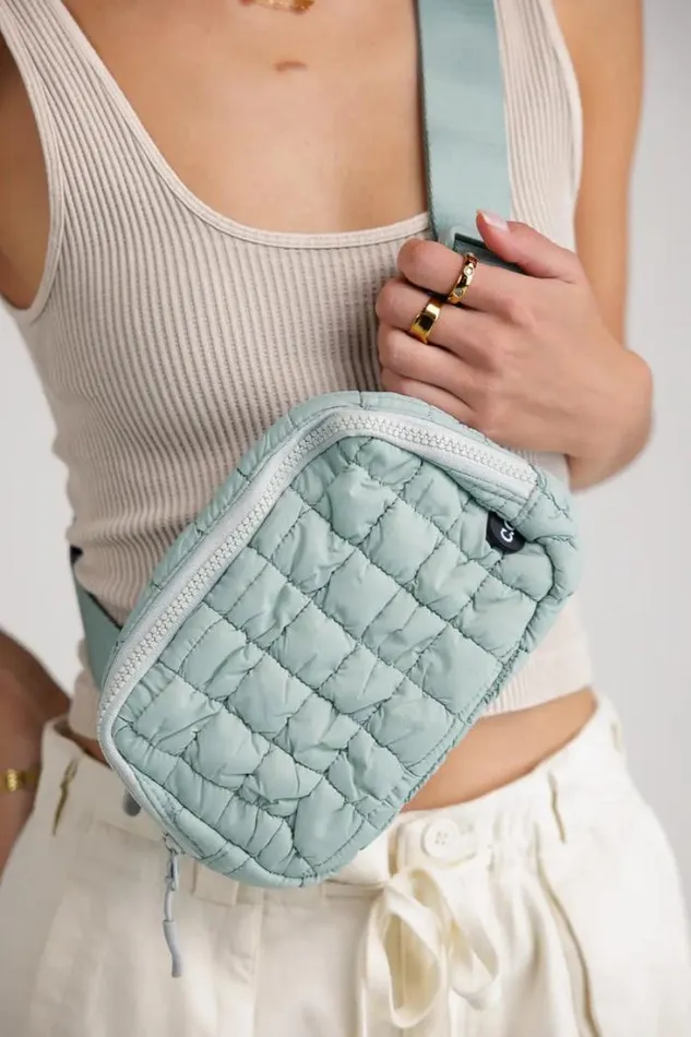 Bohme Bags Nylah Quilted Crossbody In Sage Sage 8211 Women Bohme Bags Nylah Quilted Crossbody In Sage Sage 8211 Women