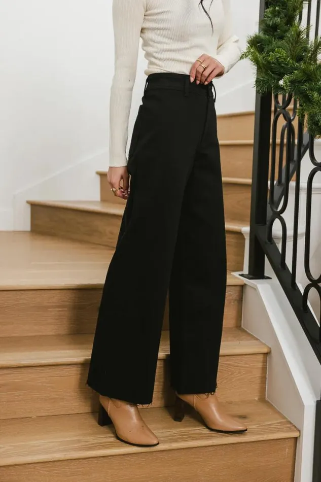Bohme Denim Darian Wide Leg Jeans In Black Black 8211 Women Bohme Denim Darian Wide Leg Jeans In Black Black 8211 Women