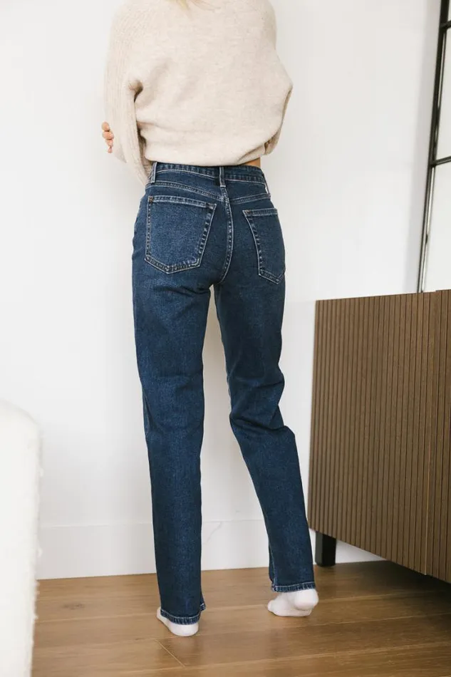 Bohme Denim Fawn Straight Leg Jeans Dark Wash 8211 Women Bohme Denim Fawn Straight Leg Jeans Dark Wash 8211 Women