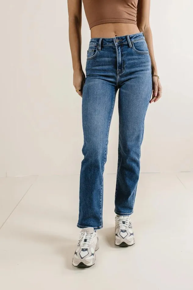 Bohme Denim Tracey Straight Leg Jeans Medium Wash 8211 Women