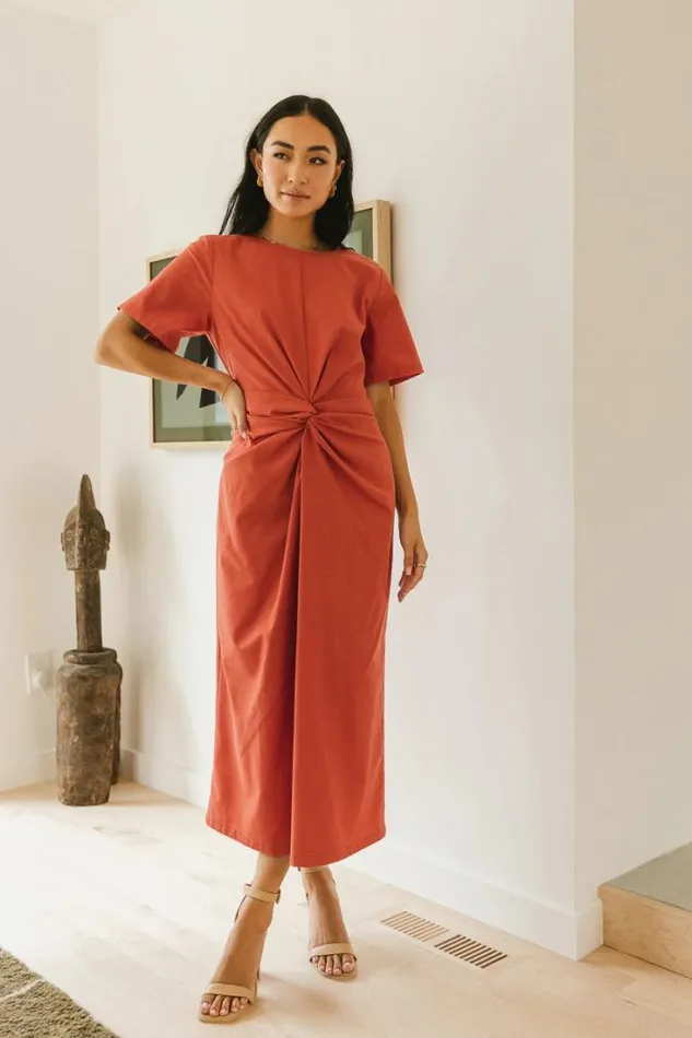 Bohme Dresses Dakota Midi Dress In Red 8211 FINAL SALE Red 8211 Women