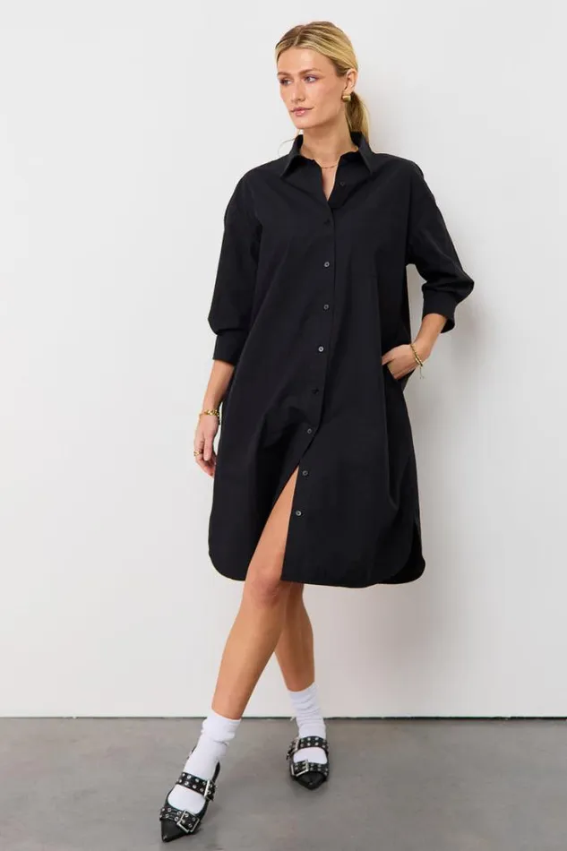 Bohme Dresses Dylan Button Up Dress Black 8211 Women