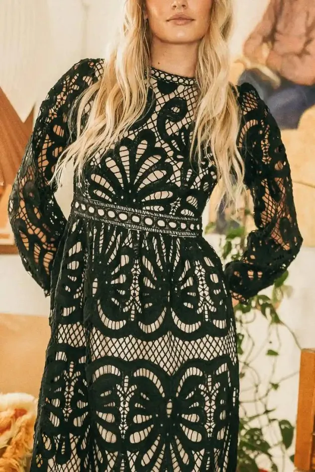 Bohme Dresses Geraldene Lace Dress In Black 8211 FINAL SALE Black 8211 Women Bohme Dresses Geraldene Lace Dress In Black 8211 FINAL SALE Black 8211 Women